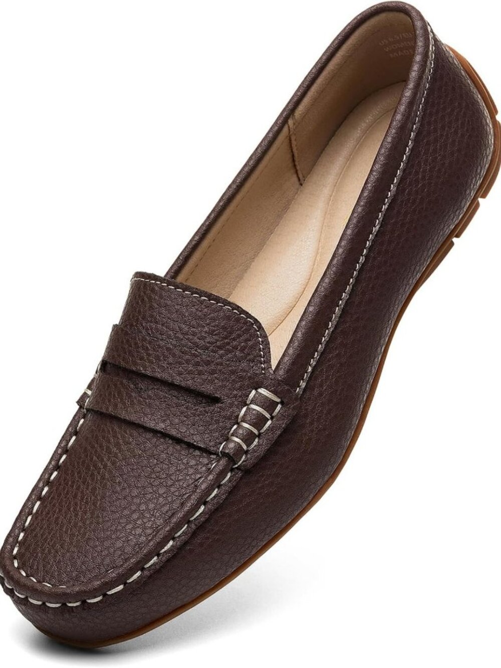 Comfortable Lightweight Leather Penny Loafers Slip-Ons for Business Casual